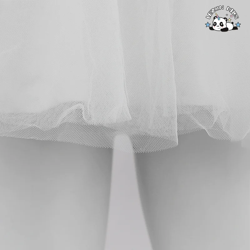 LEZONKIDS - Customizable Boutique Baby Girls Clothing White Sequin Princess Dress for Girl's Birthday Party Dress